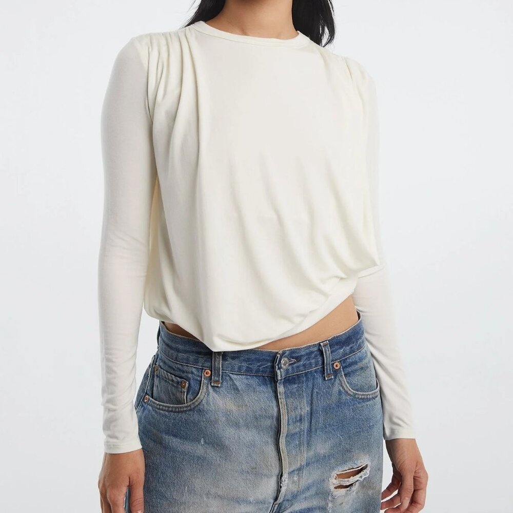 The Line by K Ophelia Top Vanilla Ivory Size XS - S